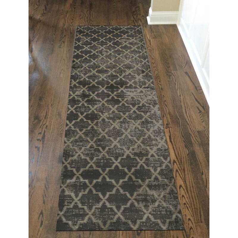 Admire Home Living Plaza Modern Contemporary Geometric Pattern Area Rug
