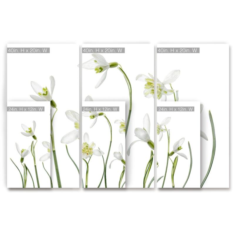 Ready2HangArt 'Spring Snowdrops' 3-Pc Canvas Wall Décor Set