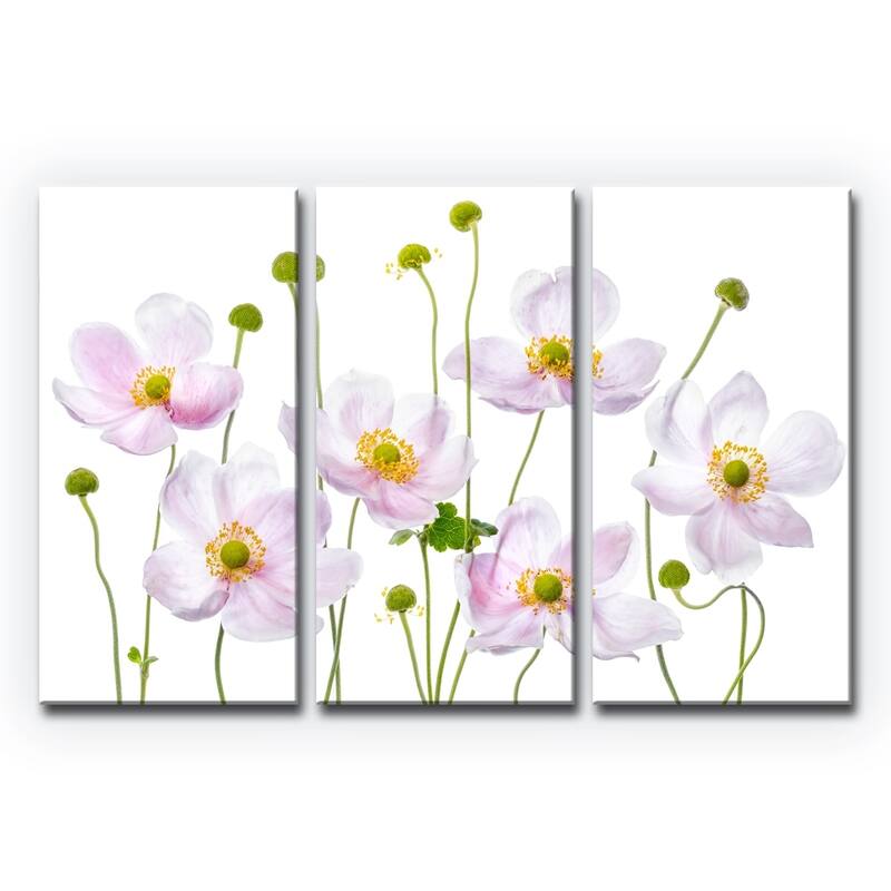 Ready2HangArt 'Japanese Anemones' 3-Pc Canvas Wall Décor Set