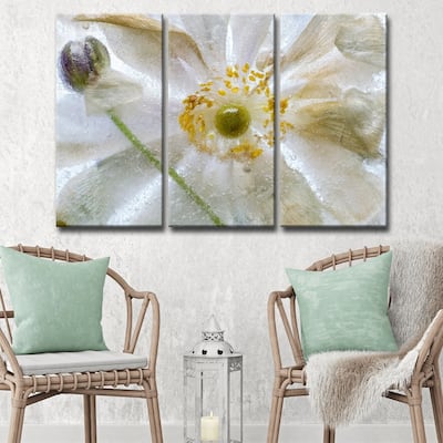 Ready2HangArt 'Floral Freeze' 3-Pc Canvas Wall Décor Set