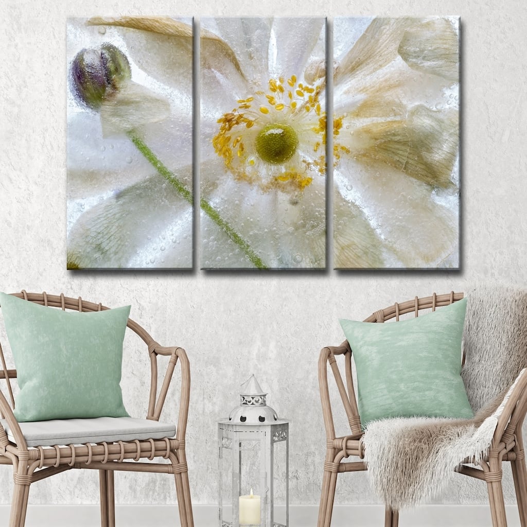 Ready2HangArt 'Floral Freeze' 3-Pc Canvas Wall Décor Set