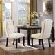 preview thumbnail 3 of 18, Chic Home Viola Upholstered Dining Chair (Set of 2)