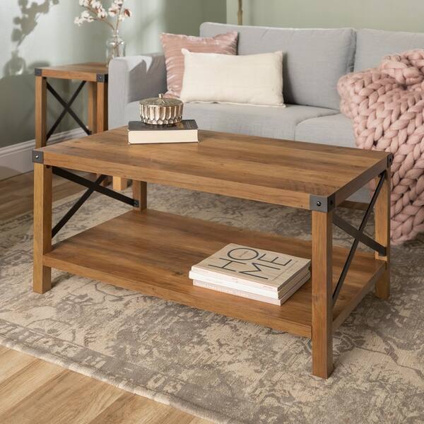 The Gray Barn Kujawa Metal X Coffee Table 40 22