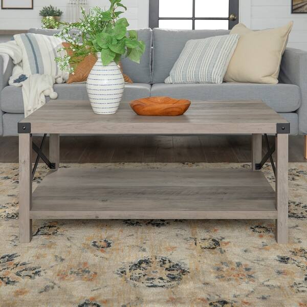 The Gray Barn Kujawa Metal X Coffee Table 40 22