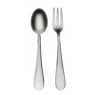 Stainless Steel Natura Ice Serving Set (Fork and Spoon)