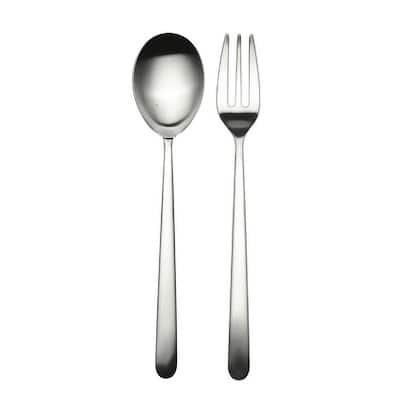 Stainless Steel Linea Ice Serving Set (Fork and Spoon)