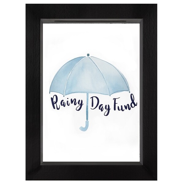 Americanflat Rainy Day Fund Decorative Shadow Box Frame, Glass Size 5 x 7-inch