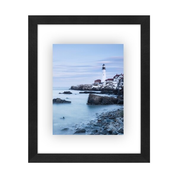 Americanflat 8.5x11 Inch Floating Document Frame - Modern Picture Frame Designed to Display a Floating Photograph, Black