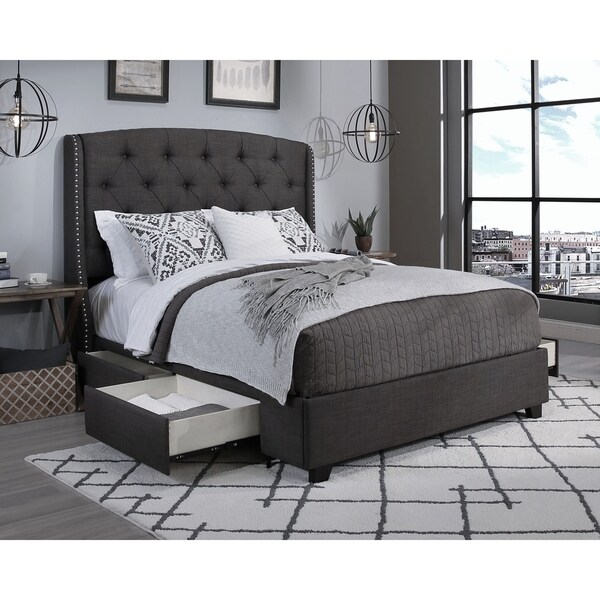 Sophia wingback online bed