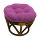 Blazing Needles 18-in. Microsuede Footstool Cushion (Cushion Only) - ultra violet