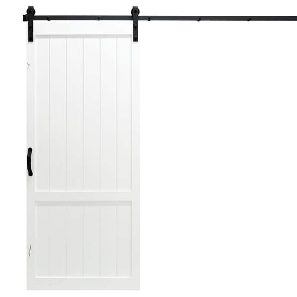 Shop Country Vintage Sliding Barn Door With Hardware 36 X 84