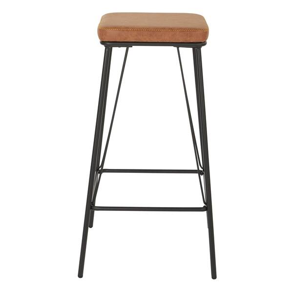 Strick Bolton Eliane 30 Inch Barstool With Gunmetal Base Set Of 2 On Sale Overstock 21674771 Sand