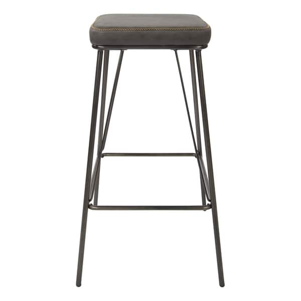 Strick Bolton Eliane 30 Inch Barstool With Gunmetal Base Set Of 2 On Sale Overstock 21674771 Sand