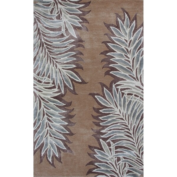 Kas Rugs Bob Mackie Home Caramel Folia Handmade Tan Wool Viscose Rug Kas Rugs Bob Mackie Home Caramel Folia Handmade Tan Wool Viscose Rug 8