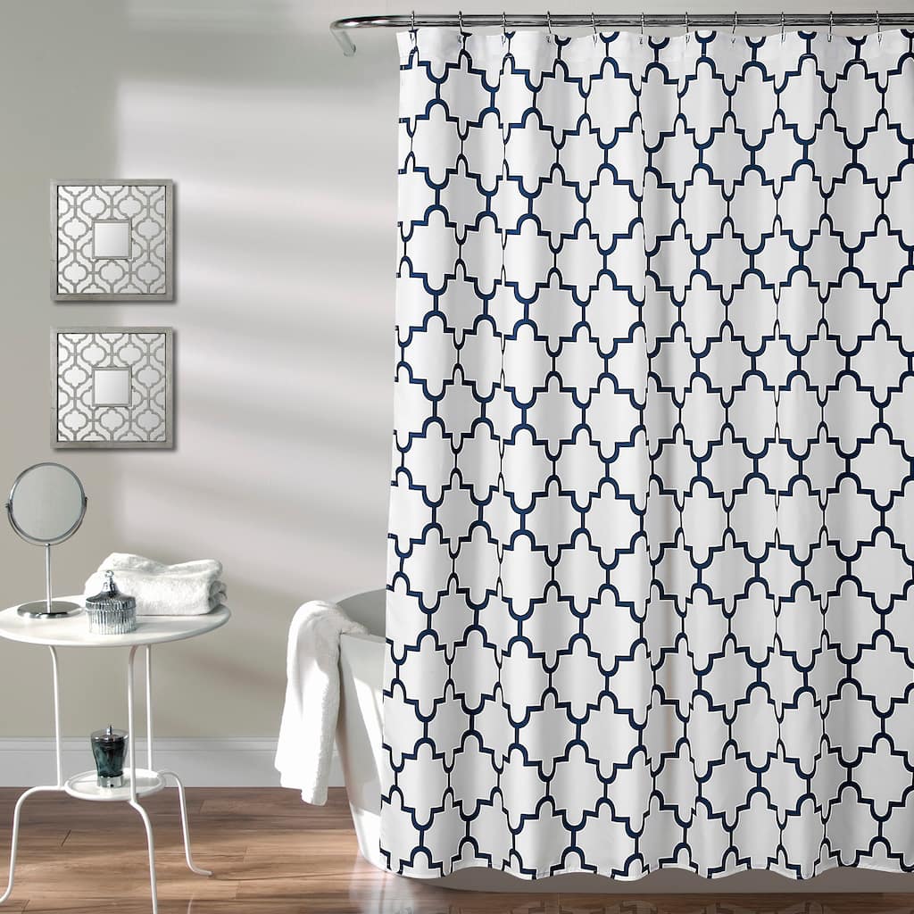 The Curated Nomad Bernardino Trellis Shower Curtain