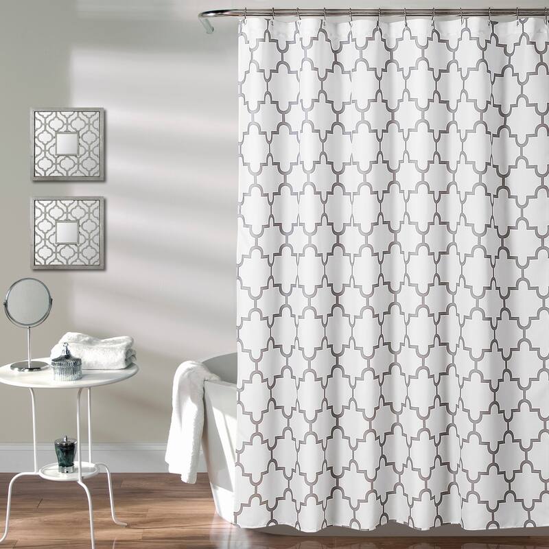The Curated Nomad Bernardino Trellis Shower Curtain