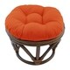 preview thumbnail 21 of 20, Blazing Needles 18-inch Footstool Cushion (Cushion Only) Tangerine Dream