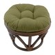preview thumbnail 18 of 20, Blazing Needles 18-inch Footstool Cushion (Cushion Only) Sage