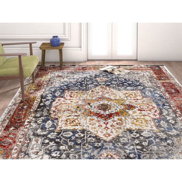 Well Woven Modern Vintage Medallion Multi Area Rug - 7'10" x 9'10"