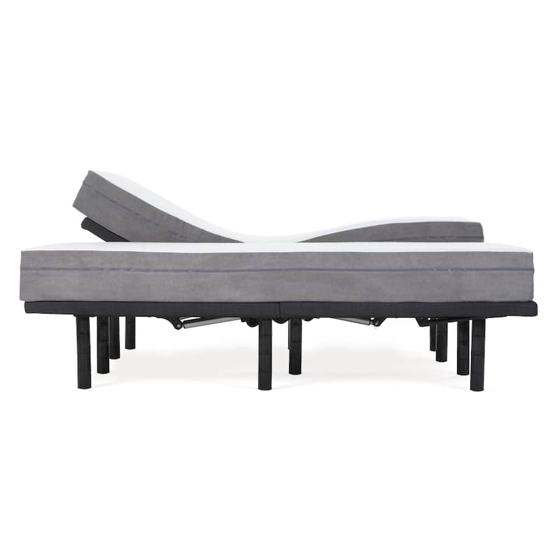 Sleep Zone 8-inch Laguna Firm Memory Foam Mattress and Adjustable Bed Set
