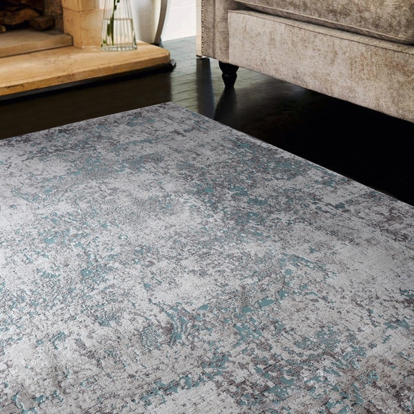 Copper Grove Ladyzhyn Turquoise Area Rug - 10'6 x 14'1 - 10'6 x 14'1