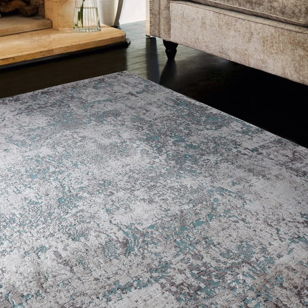 Shop Copper Grove Ladyzhyn Turquoise Area Rug 5 3 X 7 10 5 3 X