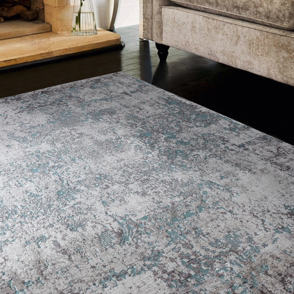 Copper Grove Ladyzhyn Turquoise Oversize Area Rug - 12'6 x 15'8 - 12'6 x 15'8