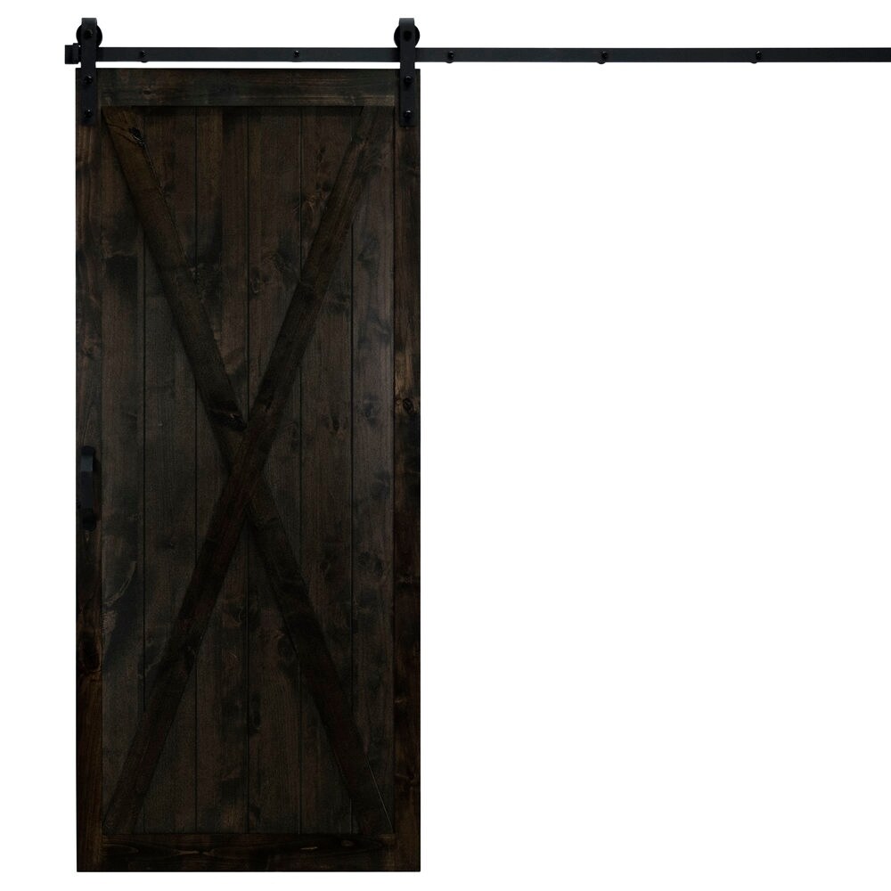 Shop Classic X Sliding Barn Door With Hardware 36 X 84 Free