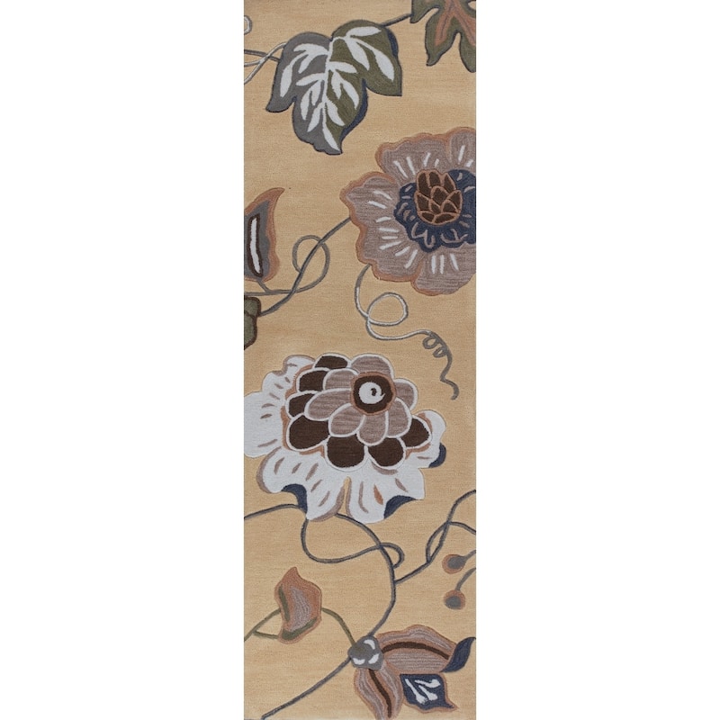 KAS Coral Gold Sofia Hand-tufted Rug