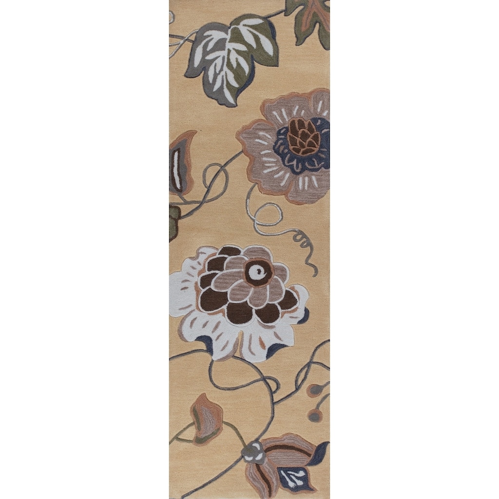 KAS Coral Gold Sofia Hand-tufted Rug