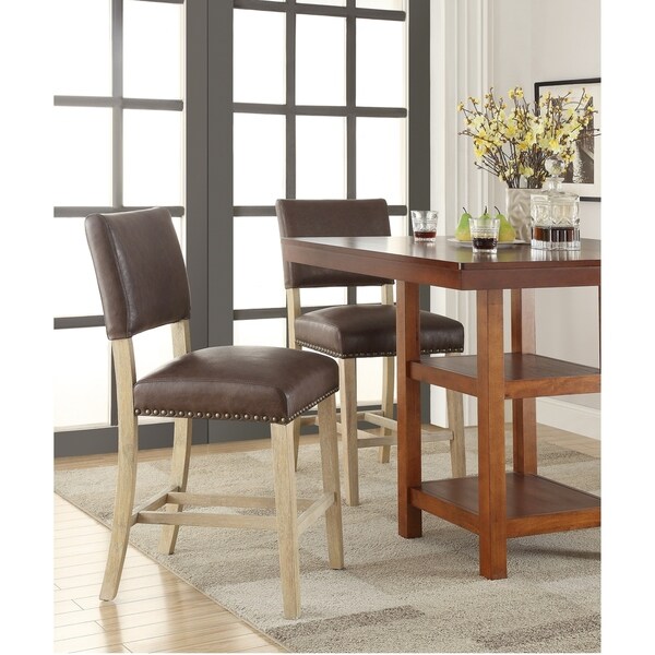 Carson Fabricated Counter Stool with Metal Nailheads. Opens flyout.