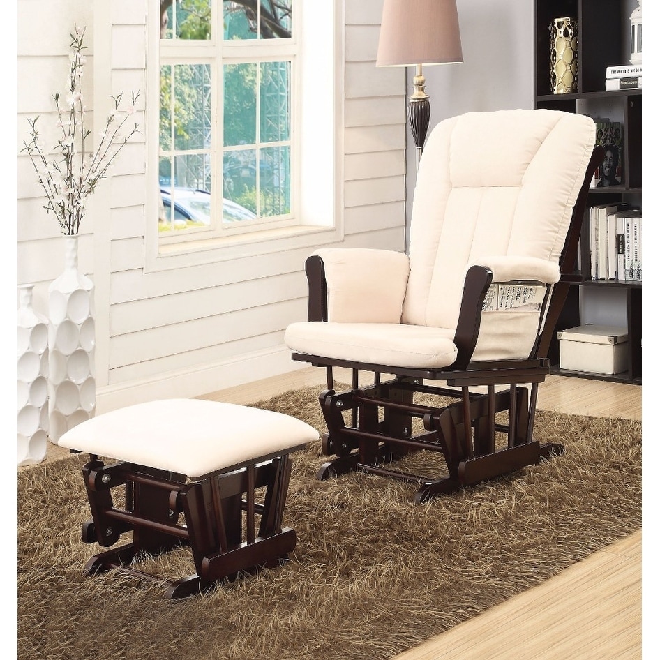 Shop Paola Pack Glider Chair Ottoman 2 Piece Pack Brown