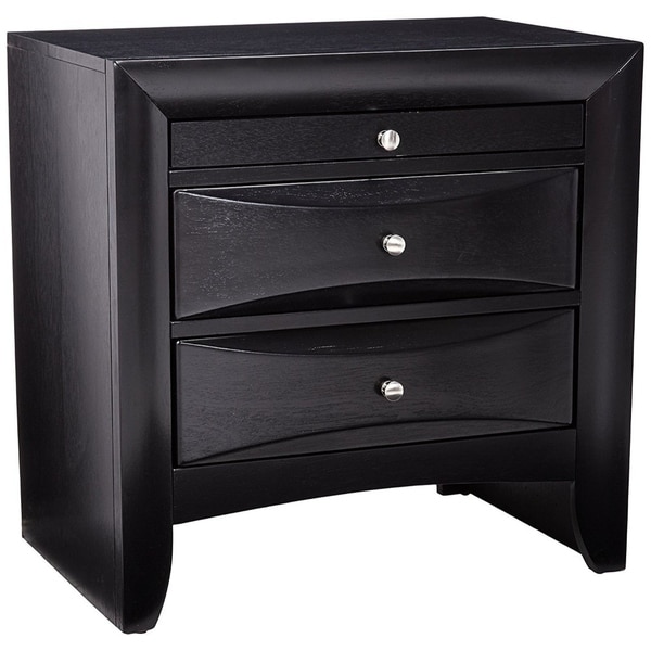 overstock black nightstand