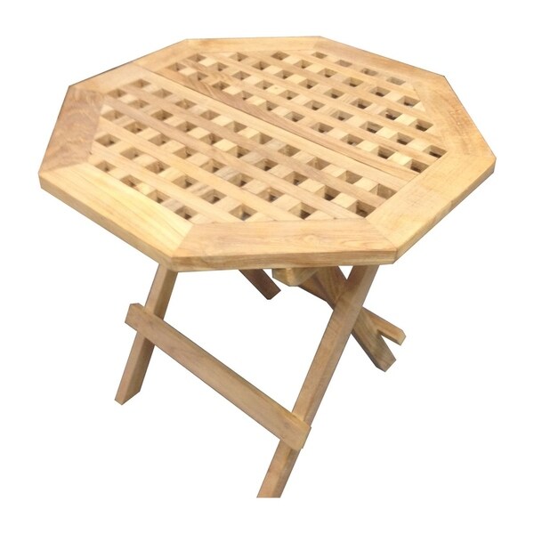 Shop Offex Natural Teakwood Octagonal Outdoor Picnic Table