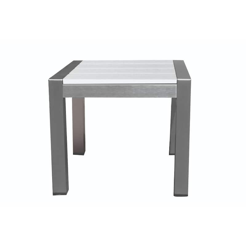 Versatile And Functional Easy-Movable Outdoor Side Table, White