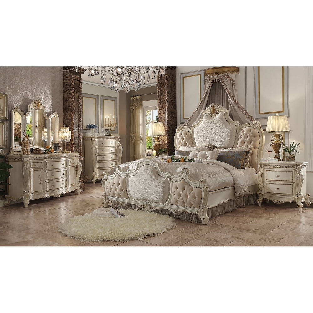 Acme Furniture Louis Philippe III White 4-piece Bedroom Set - On Sale - Bed  Bath & Beyond - 12331254