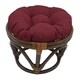 preview thumbnail 17 of 15, Blazing Needles 18-inch Indoor / Outdoor Footstool Cushion (Cushion Only)