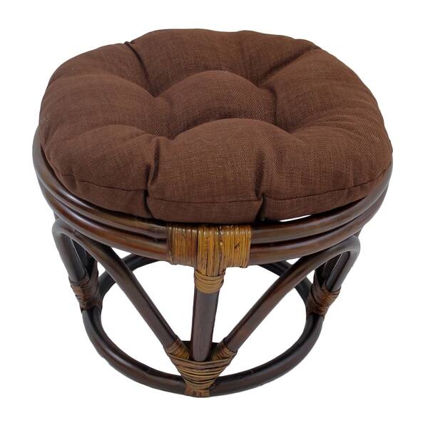 slide 1 of 17, Blazing Needles 18-inch Indoor / Outdoor Footstool Cushion (Cushion Only)