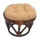 preview thumbnail 8 of 15, Blazing Needles 18-inch Indoor / Outdoor Footstool Cushion (Cushion Only) Sandstone