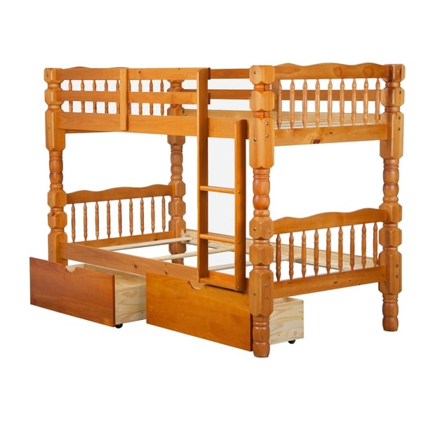 dakota twin over double bunk bed