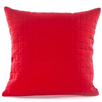 Gouchee Home Grid Red 18 X 18 Accent Pillow