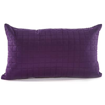 Gouchee Home Grid LongPurple 12 x 20 Accent Pillow