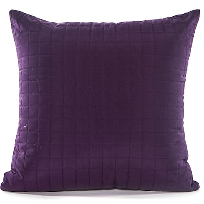 Gouchee Home GridPurple 18 X 18 Accent Pillow
