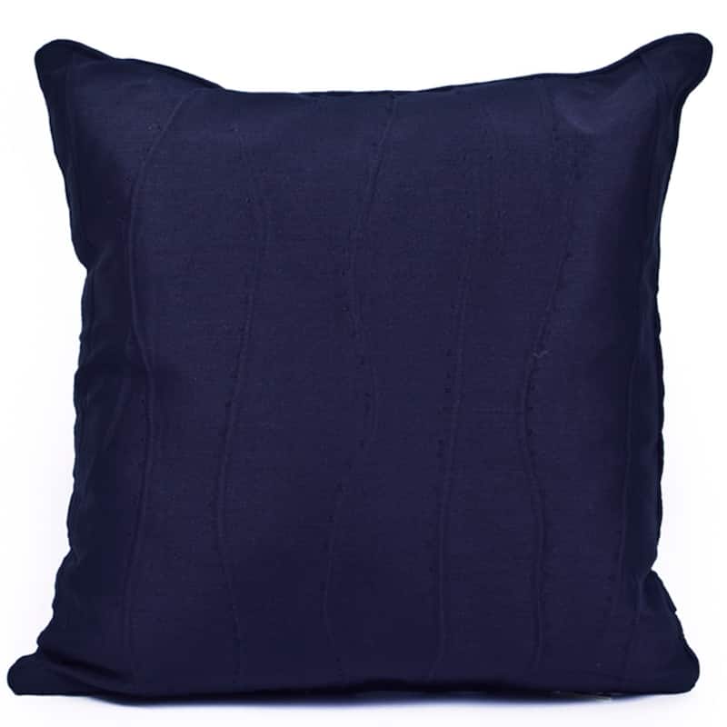 Gouchee Home Flo Navy Blue 18 X 18 Accent Pillow