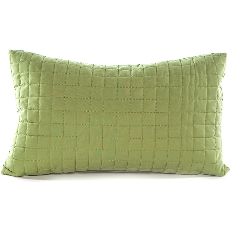 Gouchee Home Grid LongLime Green 12 x 20 Accent Pillow
