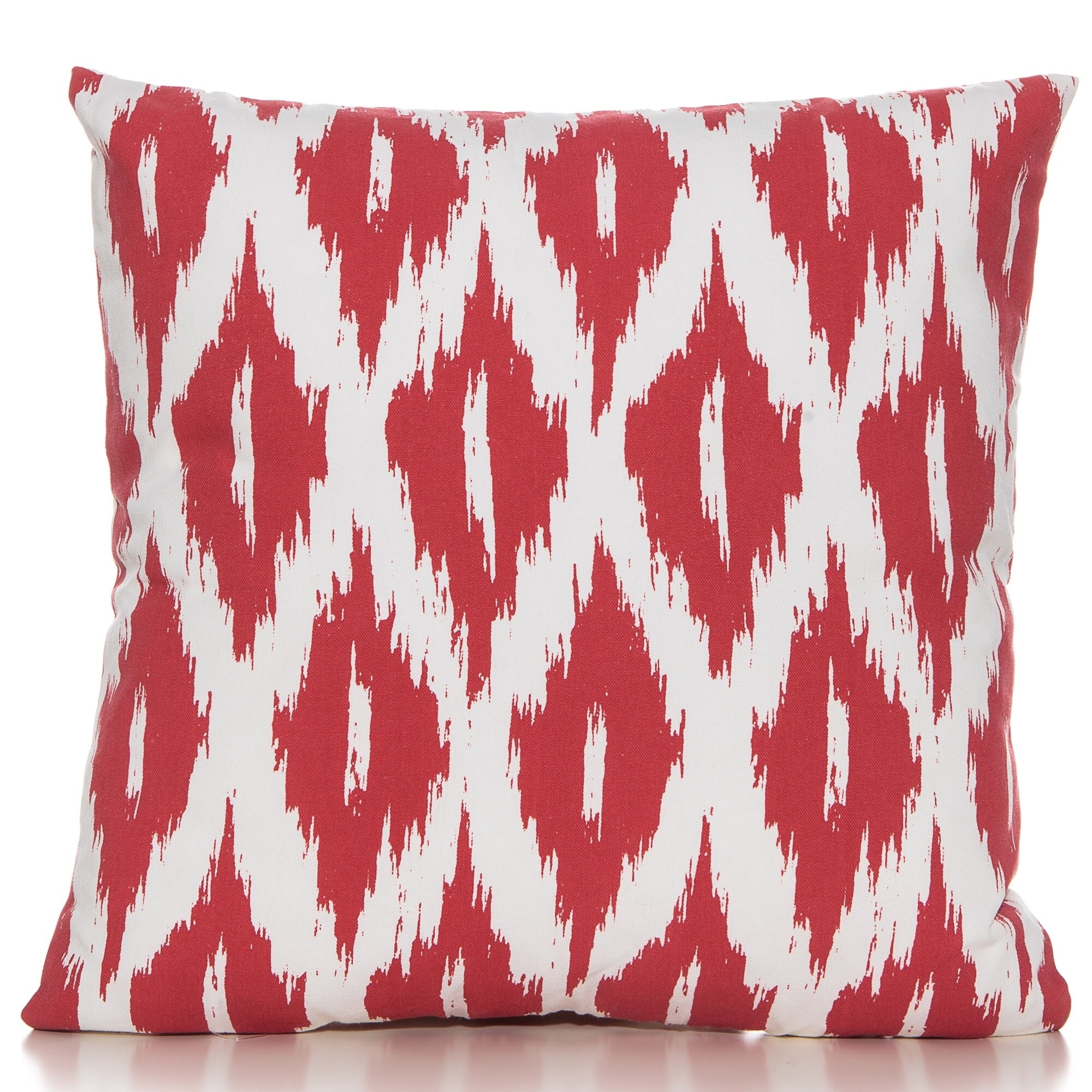 red ikat pillow