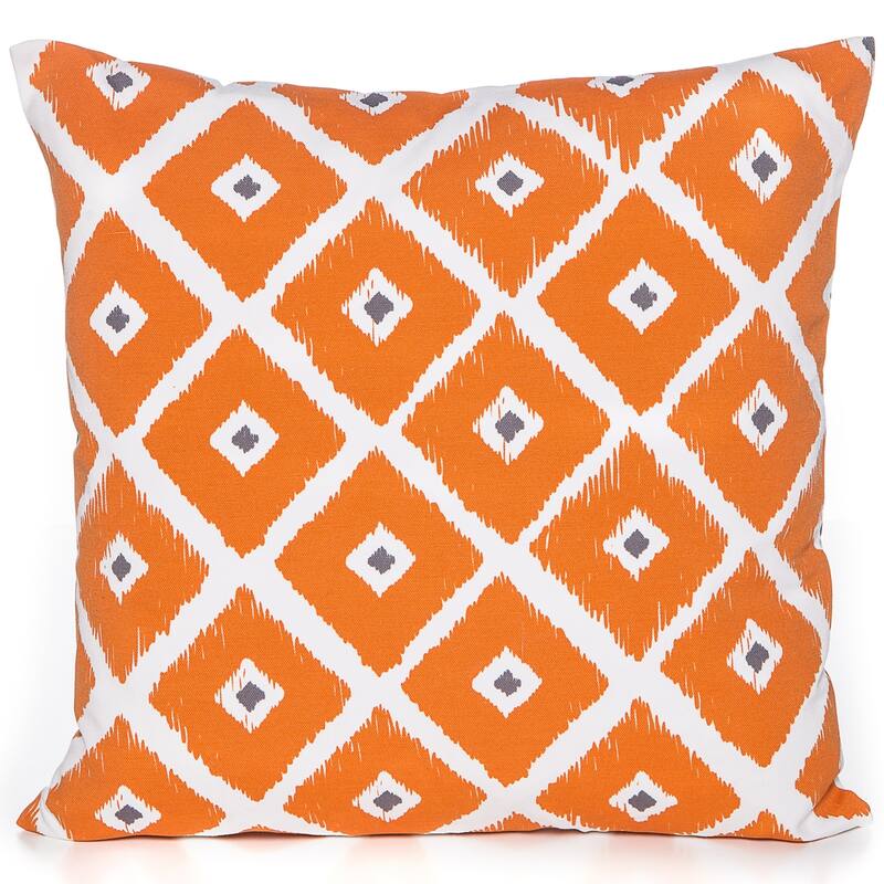 Gouchee Home Diamond Orange 20 x 20 Accent Pillow
