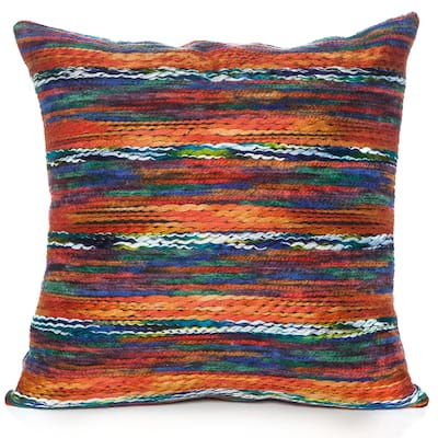 Rainbow Orange 18 X 18 Accent Pillow