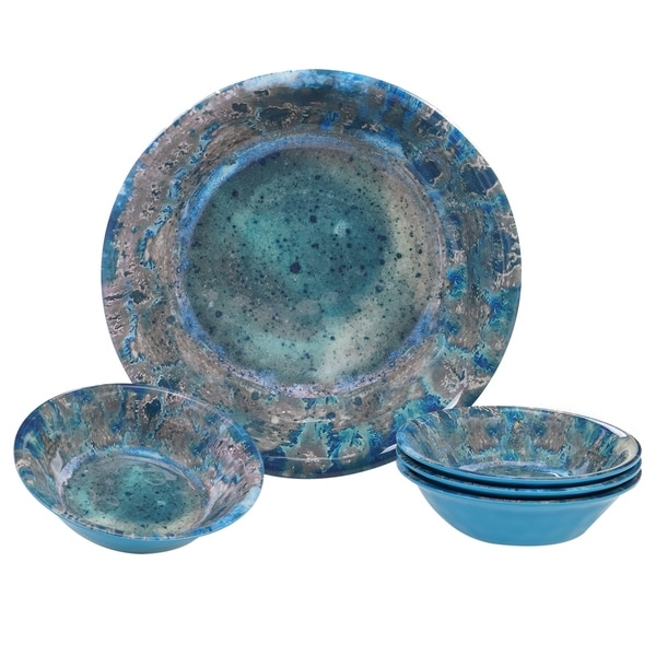 Certified International Radiance 5-piece Melamine Salad/Serving Set. Opens flyout.