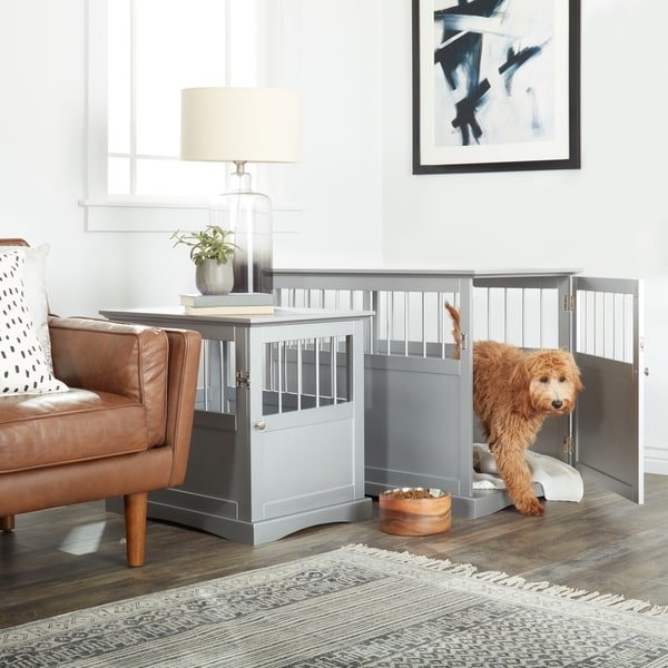 Furhaven dog crate cheap furniture end table